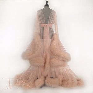 D'Lish Marabou Dressing Gown - Deluxe Cassandra